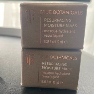 2 TRUE BOTANICALS Resurfacing Moisture Masks  - total 0.70 oz